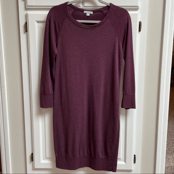 James Perse Raglan Sweatshirt Dress 